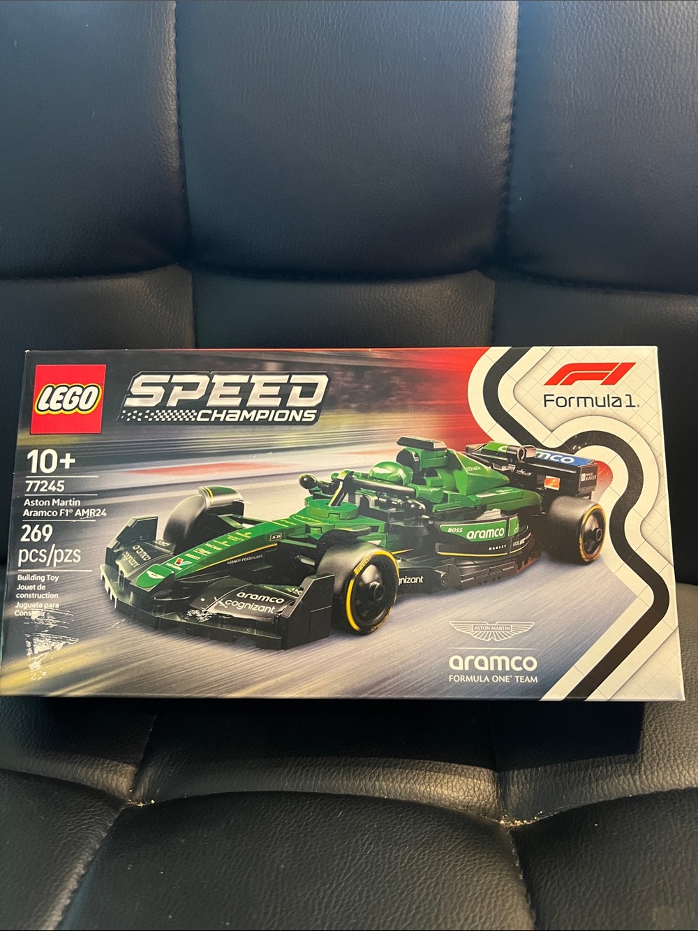 Lego Speed Champions Aston Martin Aramco F1 Car in Green and Black